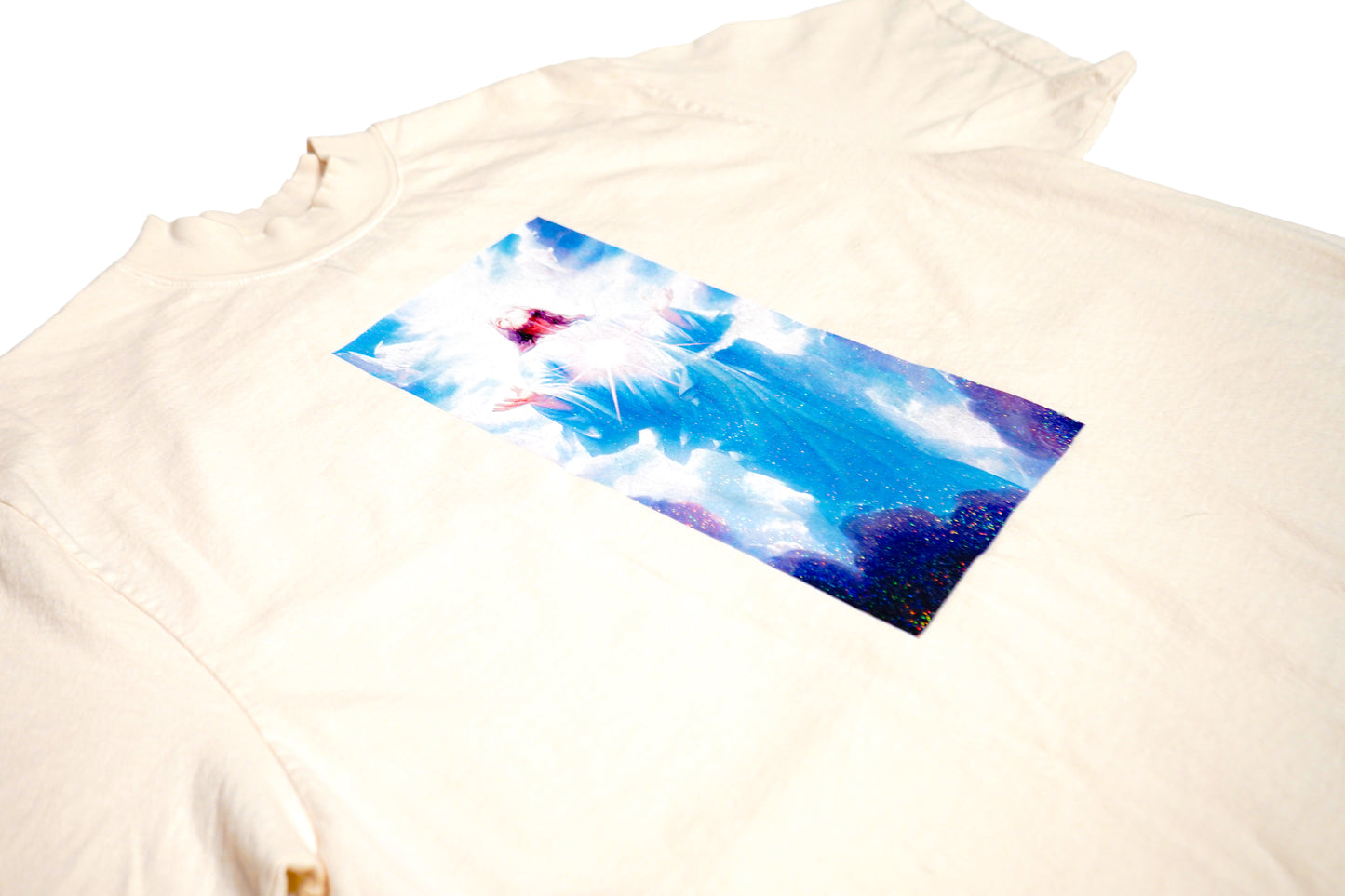 JESUS IS HERE HEAVYWEIGHT T-SHIRT