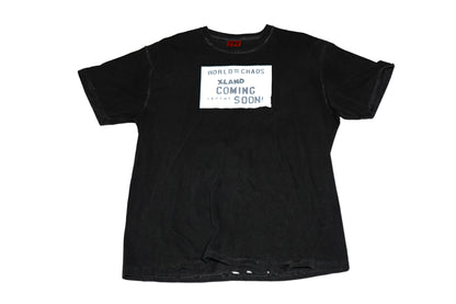 WORLD=CHAOS FADED DISTRESSED T-SHIRT