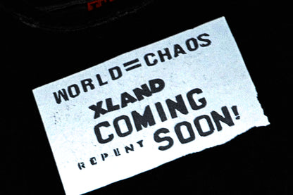 WORLD=CHAOS FADED DISTRESSED T-SHIRT
