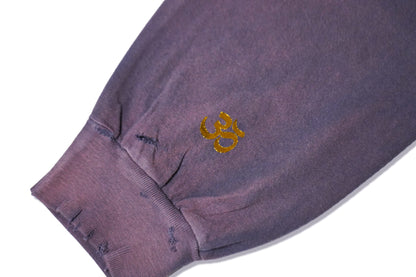 PURPLE JESUS DISTRESSED LONGSLEEVE