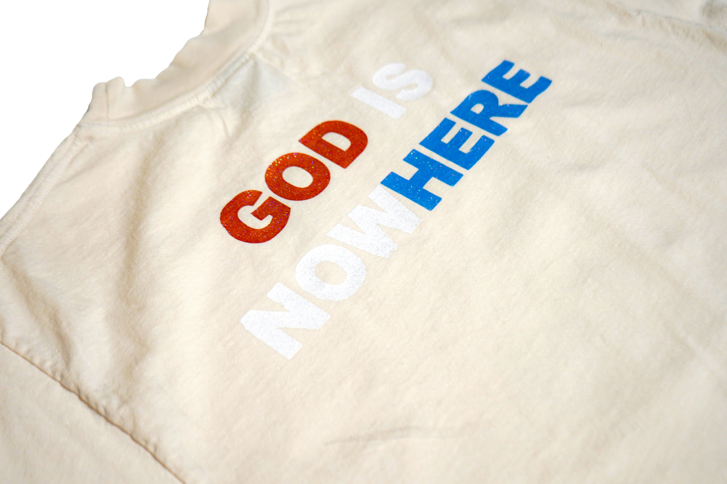 JESUS IS HERE HEAVYWEIGHT T-SHIRT