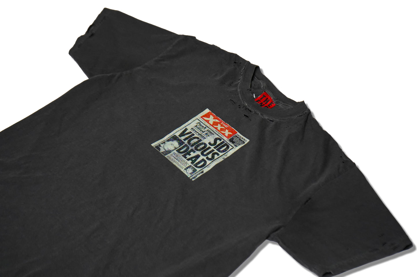 VICOUS DISTRESSED FADED T-SHIRT